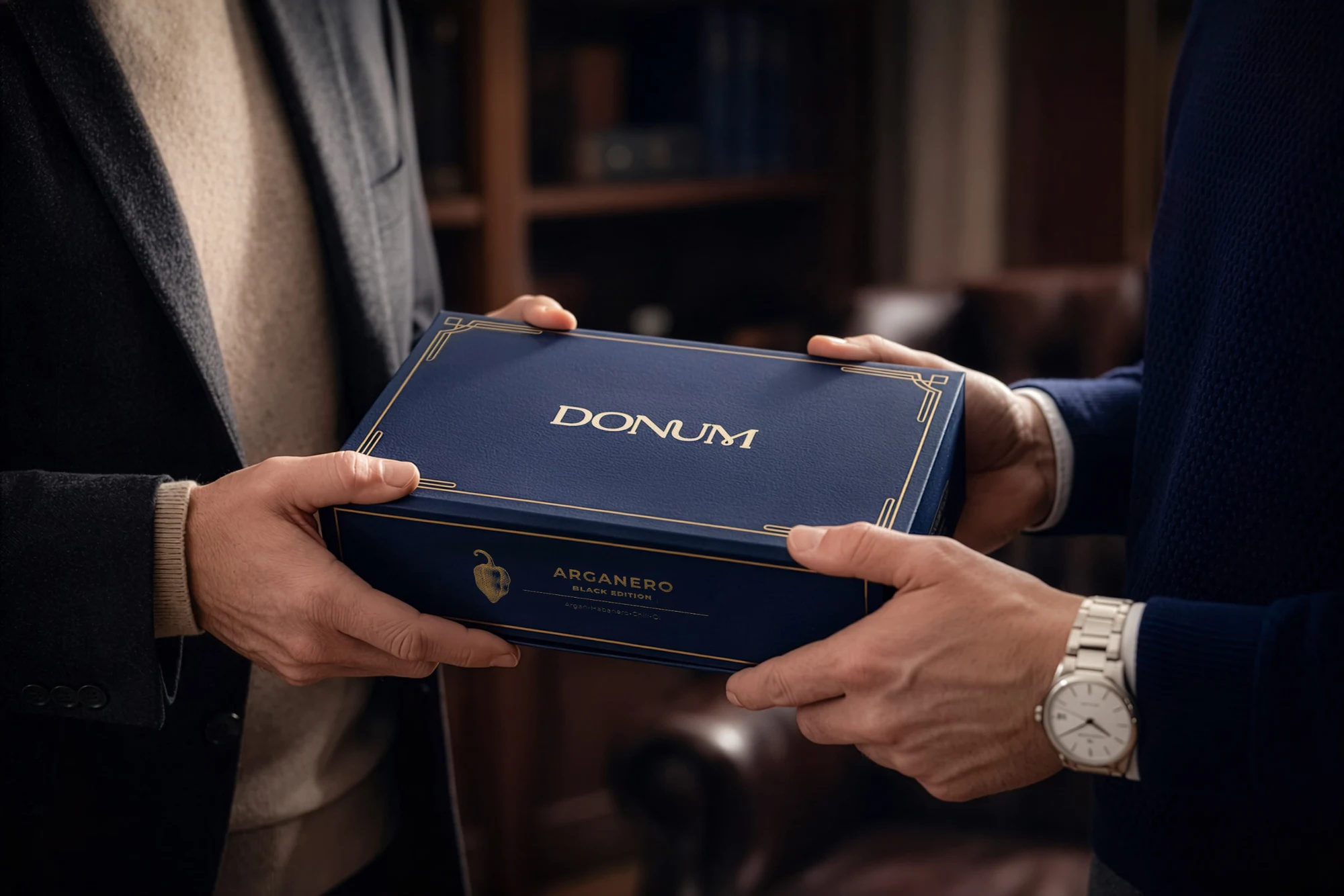Persönliche Übergabe der DONUM Edition — von Hand zu Hand